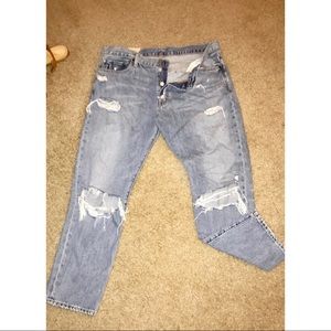 Ralph Lauren distressed Boyfriend jeans